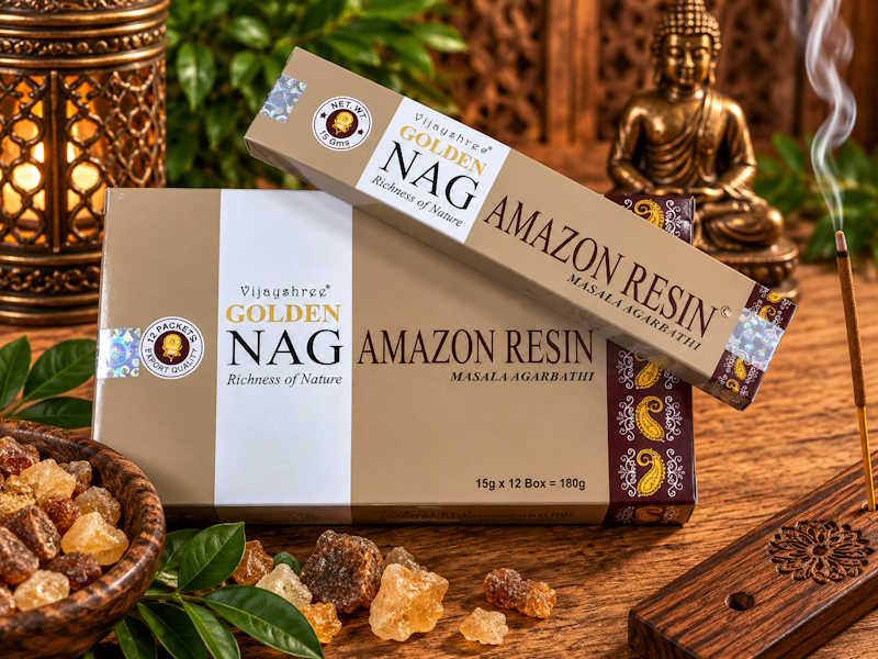 Incienso Golden Nag Amazon resin